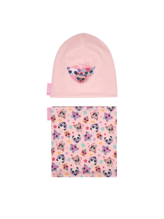Zdjęcie produktu Komplet czapka i komin LITTLEST PET SHOP CEO-ACCCS-AW25-320LPS Różowy