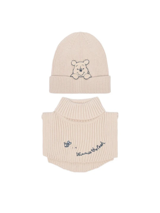 Zdjęcie produktu Komplet czapka i komin Winnie The Pooh CEO-ACCCS-AW26-218WTP Beżowy