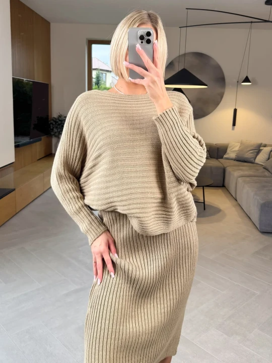 Zdjęcie produktu Komplet Sweterkowy Taupe Vigo ClothStore