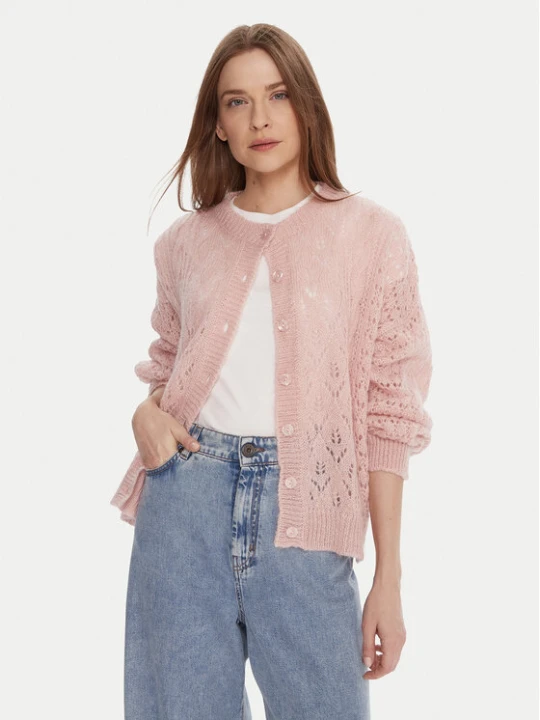 Zdjęcie produktu Kontatto Kardigan 3M0912C Różowy Relaxed Fit