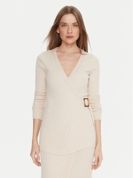 Zdjęcie produktu Kontatto Kardigan 3M0954C Kremowy Slim Fit