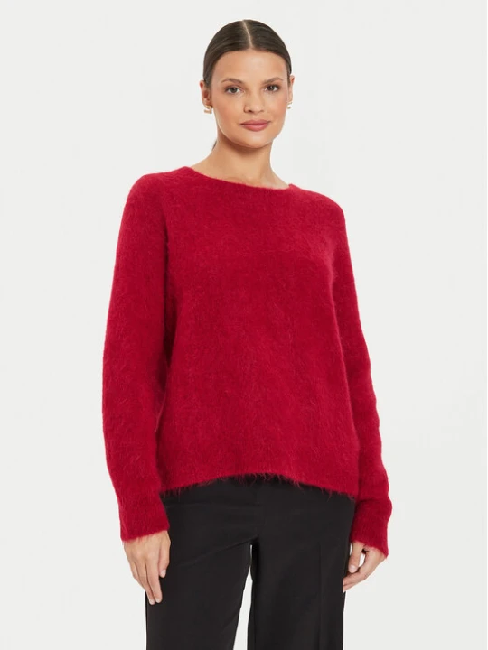 Zdjęcie produktu Kontatto Sweter 3M0229 AI253M10 Czerwony Relaxed Fit