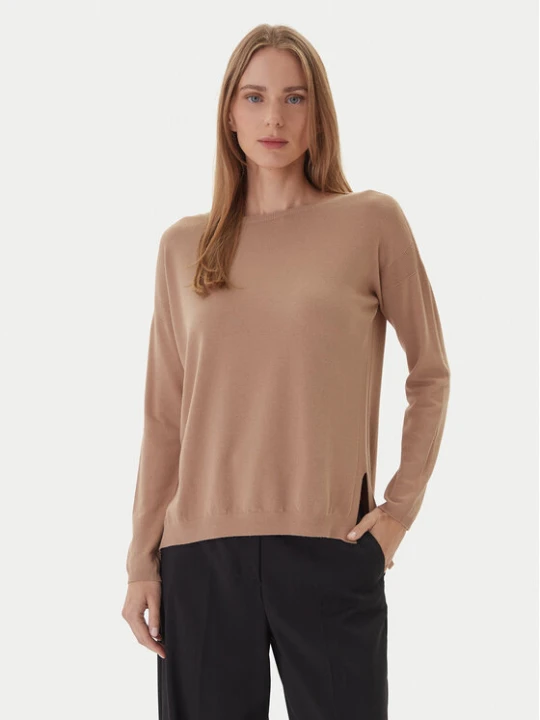 Zdjęcie produktu Kontatto Sweter 3M0800C Beżowy Regular Fit