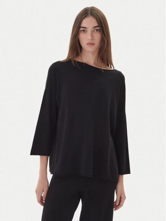 Zdjęcie produktu Kontatto Sweter 3M0801C Czarny Regular Fit