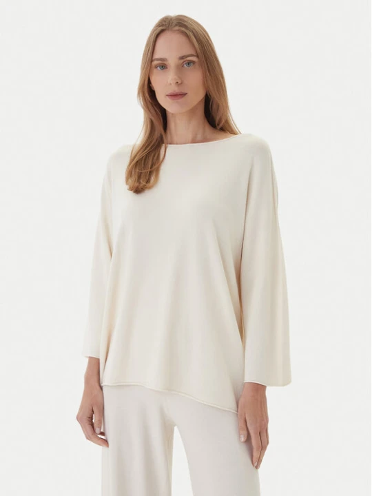 Zdjęcie produktu Kontatto Sweter 3M0801C Kremowy Regular Fit