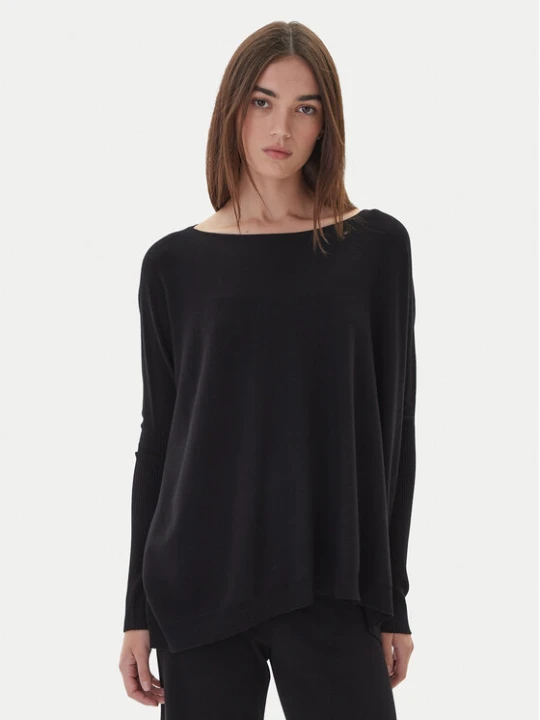 Zdjęcie produktu Kontatto Sweter 3M0802C Czarny Relaxed Fit