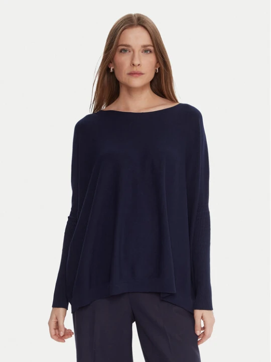 Zdjęcie produktu Kontatto Sweter 3M0802C Granatowy Relaxed Fit
