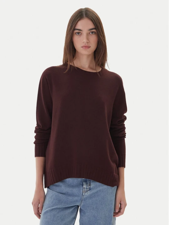 Zdjęcie produktu Kontatto Sweter 3M0808C Brązowy Relaxed Fit