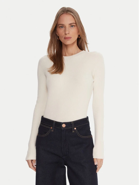 Zdjęcie produktu Kontatto Sweter 3M0809C Écru Slim Fit Kremowy