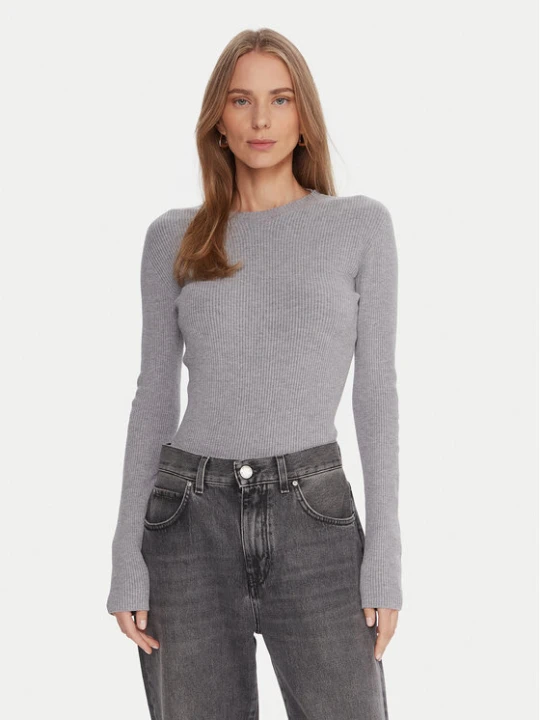 Zdjęcie produktu Kontatto Sweter 3M0809C Szary Slim Fit