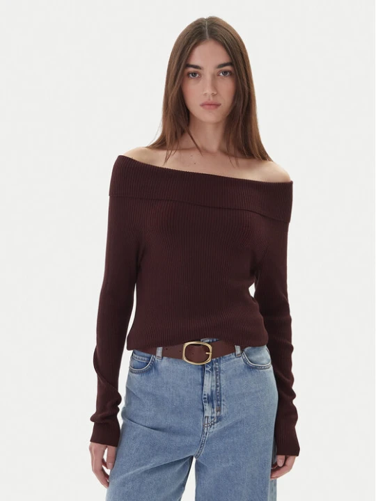 Zdjęcie produktu Kontatto Sweter 3M0813C Brązowy Regular Fit