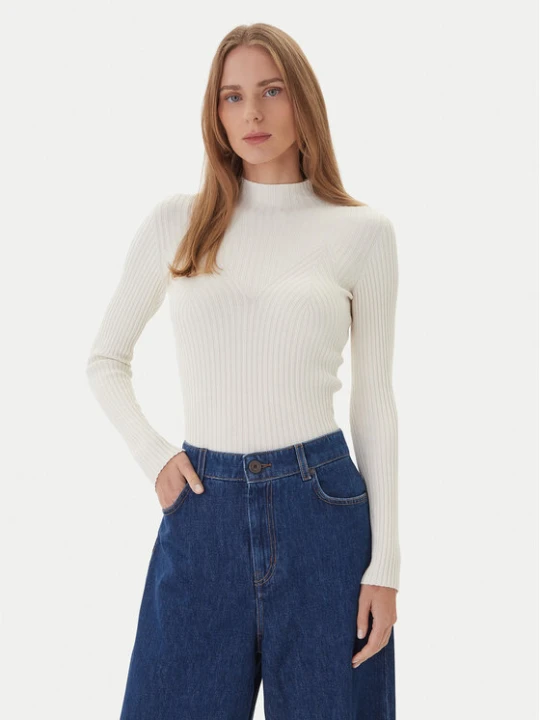 Zdjęcie produktu Kontatto Sweter 3M0814C Kremowy Regular Fit