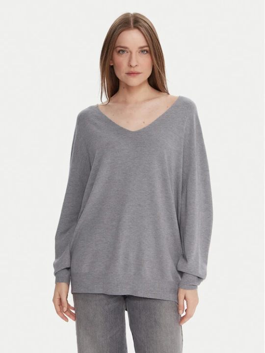 Zdjęcie produktu Kontatto Sweter 3M0815C Szary Relaxed Fit