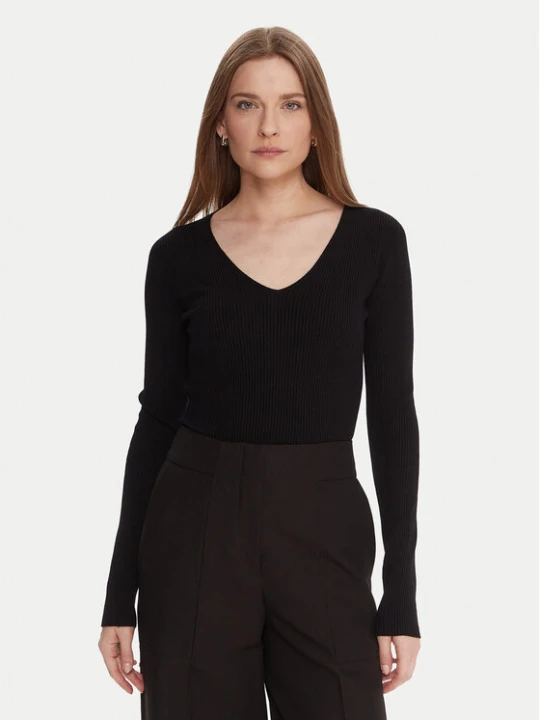 Zdjęcie produktu Kontatto Sweter 3M0818C Czarny Slim Fit