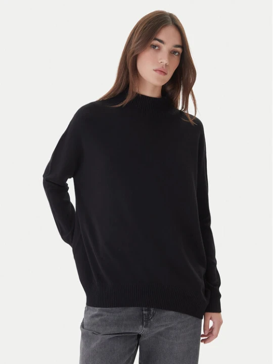 Zdjęcie produktu Kontatto Sweter 3M0822C Czarny Relaxed Fit