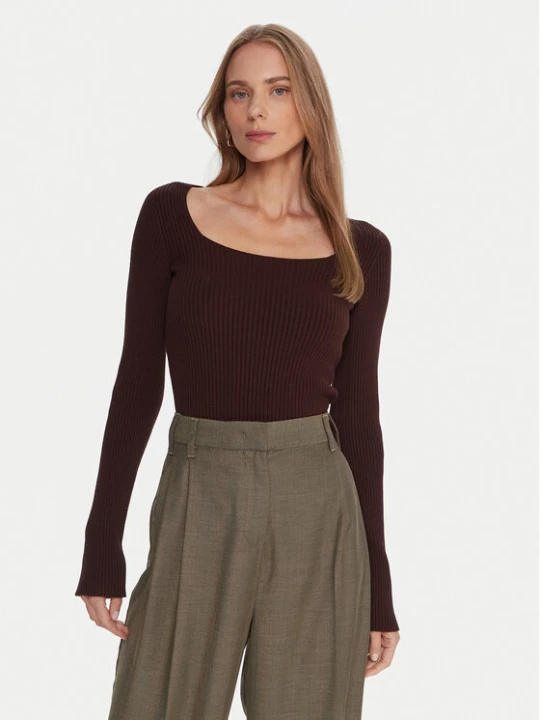 Zdjęcie produktu Kontatto Sweter 3M0830C Brązowy Slim Fit