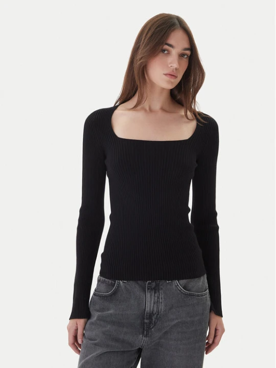 Zdjęcie produktu Kontatto Sweter 3M0830C Czarny Slim Fit