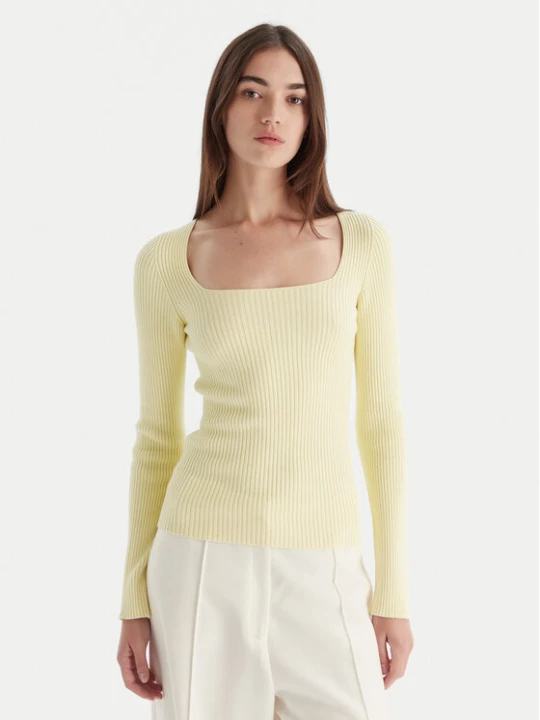 Zdjęcie produktu Kontatto Sweter 3M0830C Żółty Slim Fit