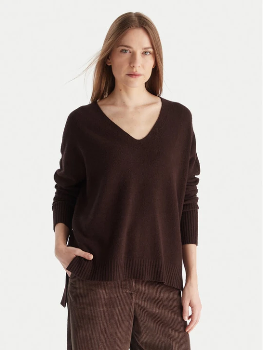 Zdjęcie produktu Kontatto Sweter 3M0842C Bordowy Relaxed Fit