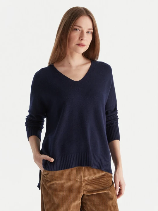 Zdjęcie produktu Kontatto Sweter 3M0842C Granatowy Relaxed Fit
