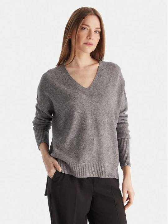 Zdjęcie produktu Kontatto Sweter 3M0842C Szary Relaxed Fit