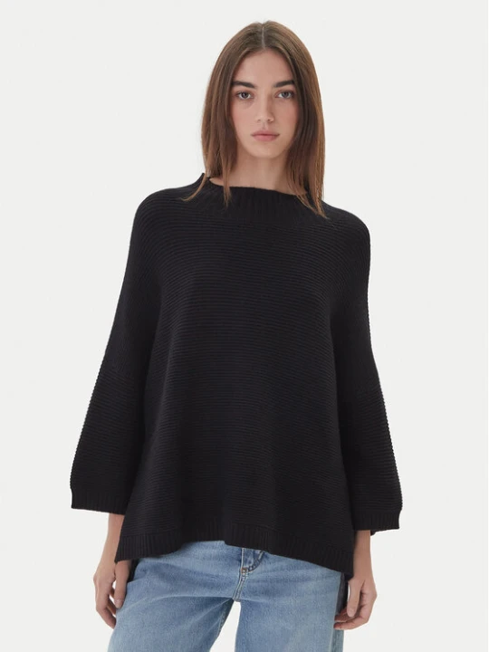Zdjęcie produktu Kontatto Sweter 3M0848C Czarny Relaxed Fit