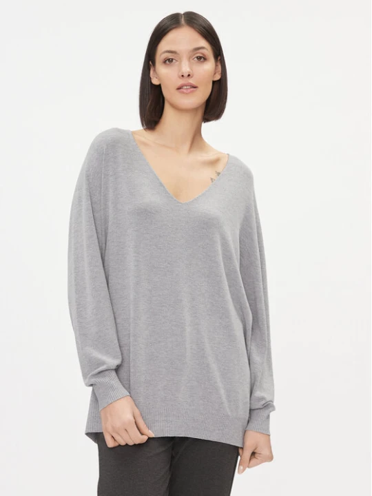 Zdjęcie produktu Kontatto Sweter 3M1015 Szary Regular Fit