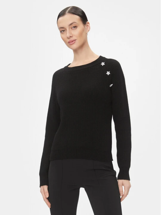 Zdjęcie produktu Kontatto Sweter 3M1238 Czarny Regular Fit
