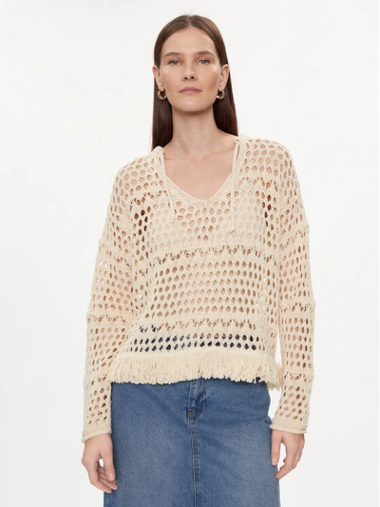 Zdjęcie produktu Kontatto Sweter 3M2063C Beżowy Regular Fit