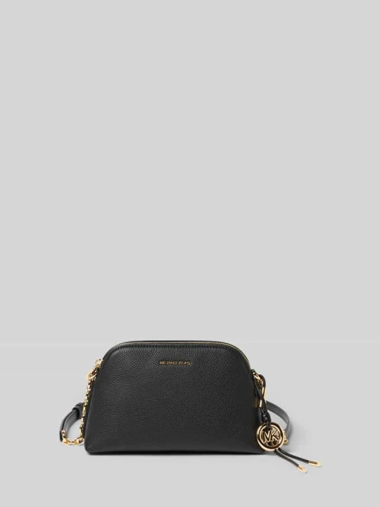 Zdjęcie produktu Kopertówka z naturalnej skóry z detalem z logo model 'Freddie' Michael Kors Czarny