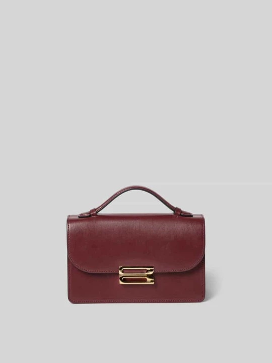 Zdjęcie produktu kopertówka ze skóry Victoria Beckham Bordowy melanż
