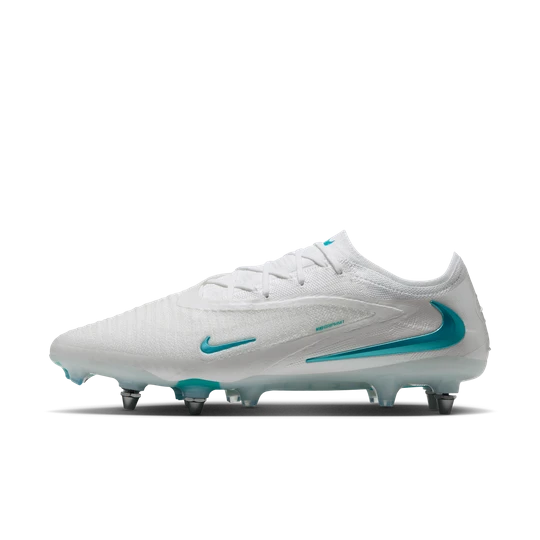 Zdjęcie produktu Korki piłkarskie na miękką murawę Nike Phantom 6 Low Elite - Biel