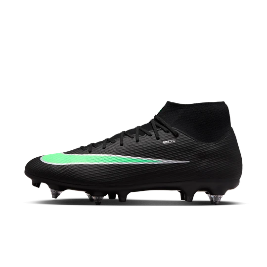 Zdjęcie produktu Korki piłkarskie z wysoką cholewką na miękką murawę Nike Mercurial Superfly 11 Academy - Czerń