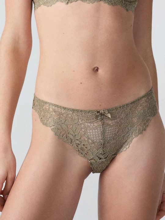 Zdjęcie produktu Koronkowa tanga Etam kaki