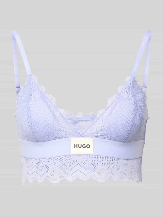 Zdjęcie produktu Biustonosz typu bralette z koronki Hugo Jasnofioletowy