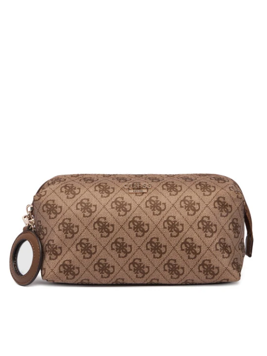 Zdjęcie produktu Kosmetyczka Guess Adrian Logo Travel TWNB21 68851 Brązowy jasny