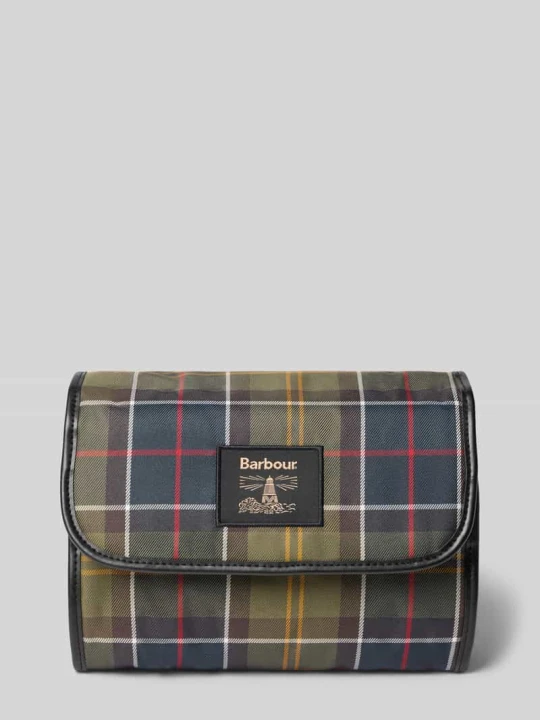 Zdjęcie produktu Kosmetyczka w rozkładanej formie Barbour Oliwkowy