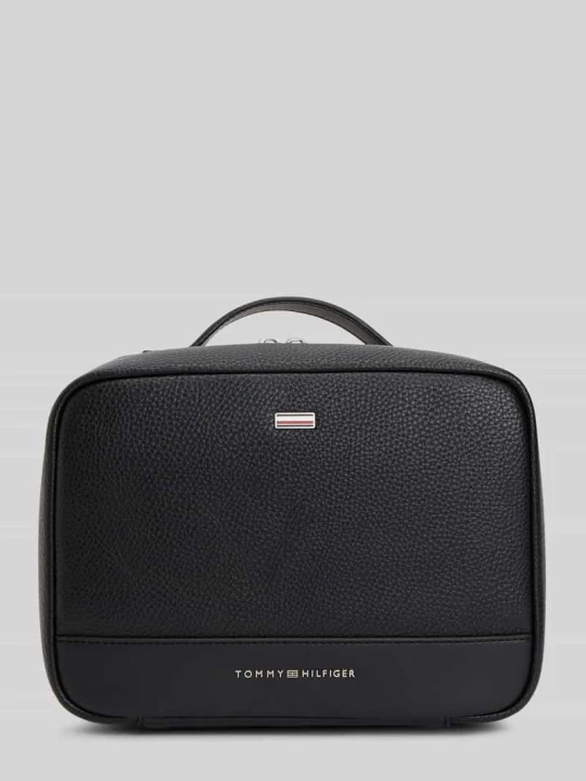 Zdjęcie produktu Kosmetyczka z aplikacją z logo Tommy Hilfiger czarny
