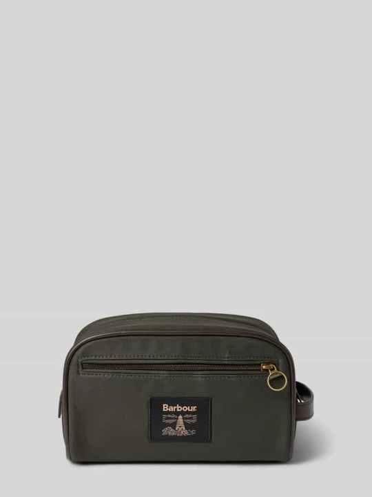 Zdjęcie produktu Kosmetyczka z czystej bawełny Barbour Oliwkowy