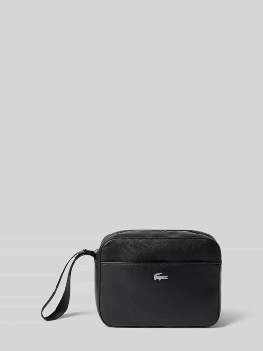 Zdjęcie produktu Kosmetyczka z detal z logo Lacoste Czarny