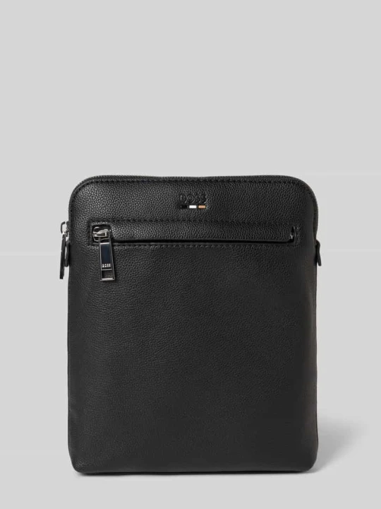 Zdjęcie produktu Kosmetyczka z detalem z logo model ‘Ray’ Boss Czarny