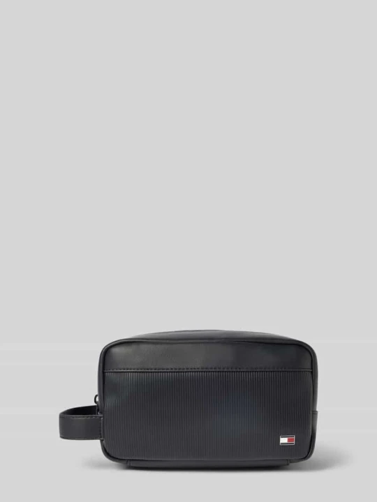 Zdjęcie produktu Kosmetyczka z imitacji skóry Tommy Hilfiger Czarny