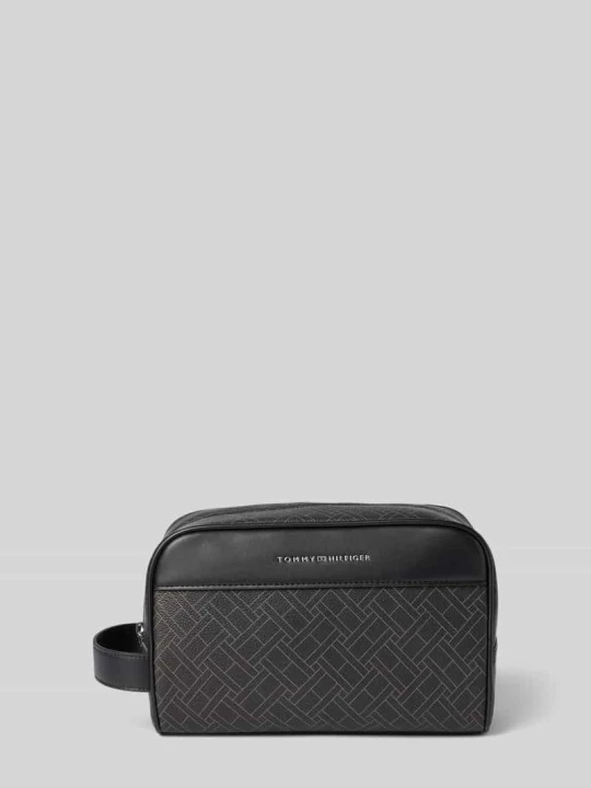 Zdjęcie produktu Kosmetyczka o wyglądzie skóry Tommy Hilfiger Czarny