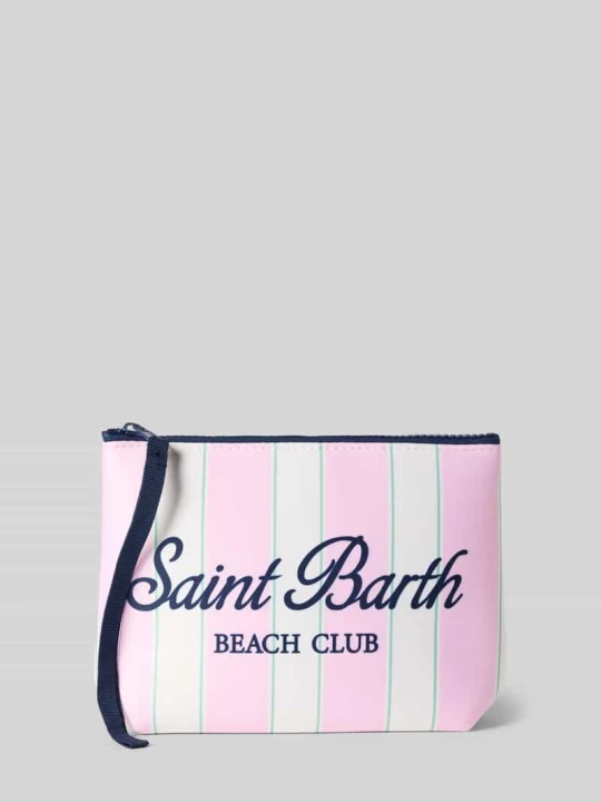 Zdjęcie produktu Kosmetyczka z nadrukiem z logo i nadruk z napisem model 'ALINE' MC2 Saint Barth Różowy