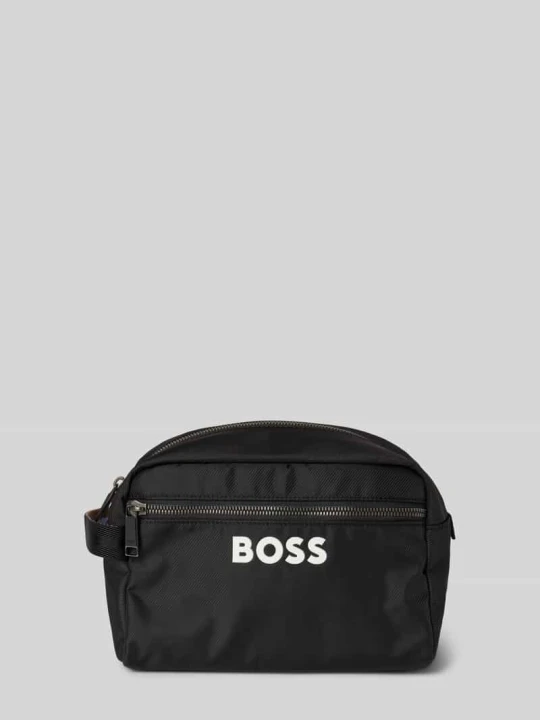 Zdjęcie produktu Kosmetyczka z nadrukiem z logo model ‘Catch_3.0’ Boss Czarny