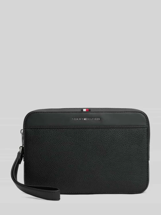 Zdjęcie produktu Kosmetyczka z napisem z logo model 'CENTRAL POUCH' Tommy Hilfiger Czarny