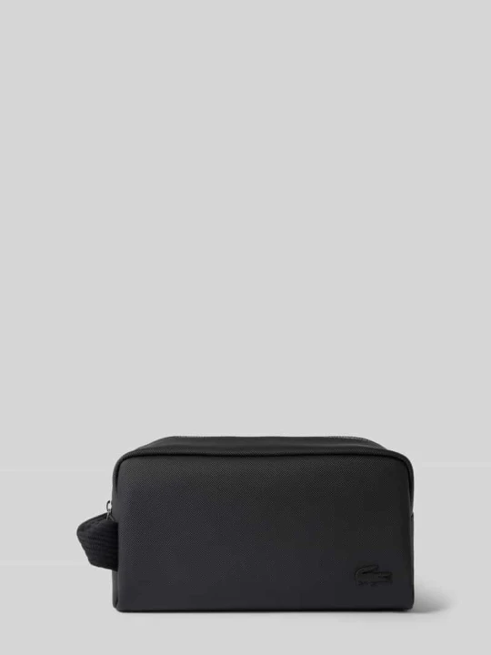 Zdjęcie produktu Kosmetyczka z naszywką z logo model 'Classic Toilet Kit' Lacoste Czarny