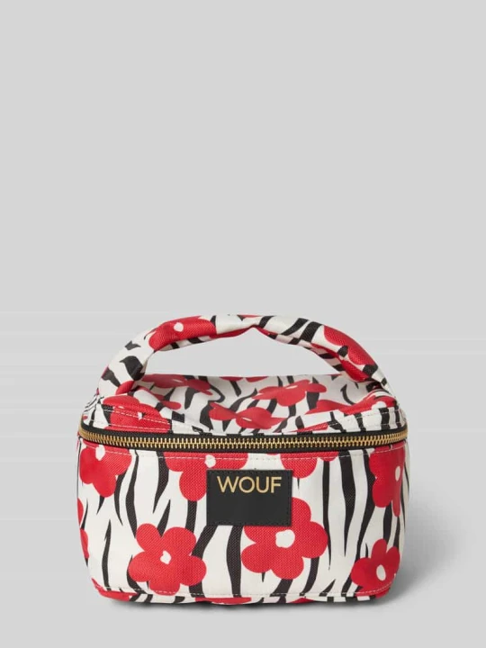 Zdjęcie produktu Kosmetyczka z naszywką z logo model 'Wildflower' WOUF Czerwony
