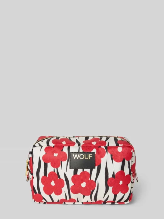 Zdjęcie produktu Kosmetyczka z naszywką z logo model 'Wildflower' WOUF Czerwony
