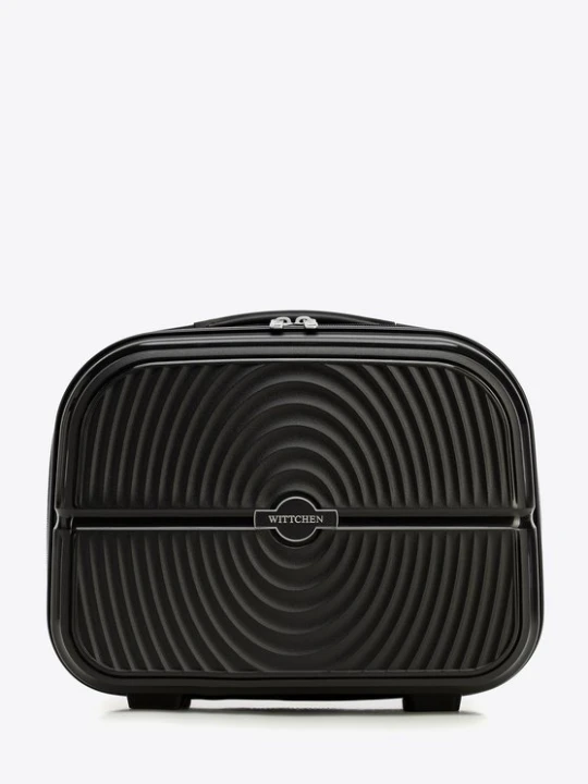 Zdjęcie produktu Kosmetyczka z polipropylenu w okręgi czarna Wittchen